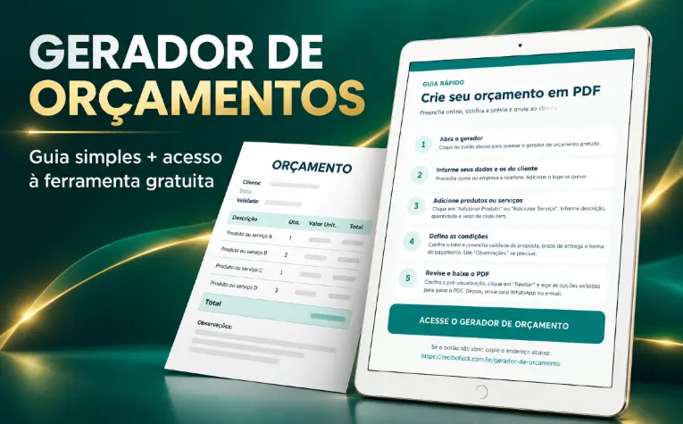 3. Gerador de Orçamentos